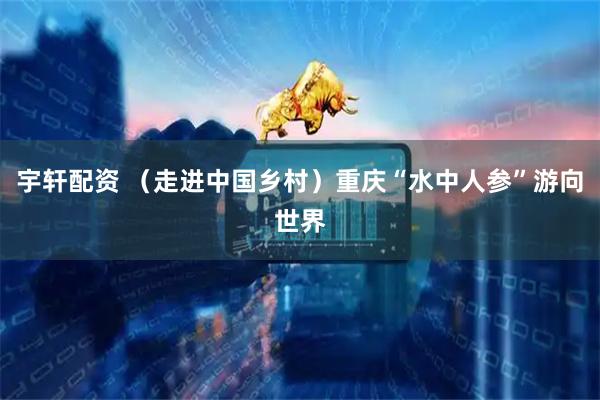 宇轩配资 （走进中国乡村）重庆“水中人参”游向世界