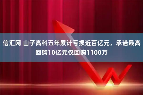 信汇网 山子高科五年累计亏损近百亿元，承诺最高回购10亿元仅回购1100万